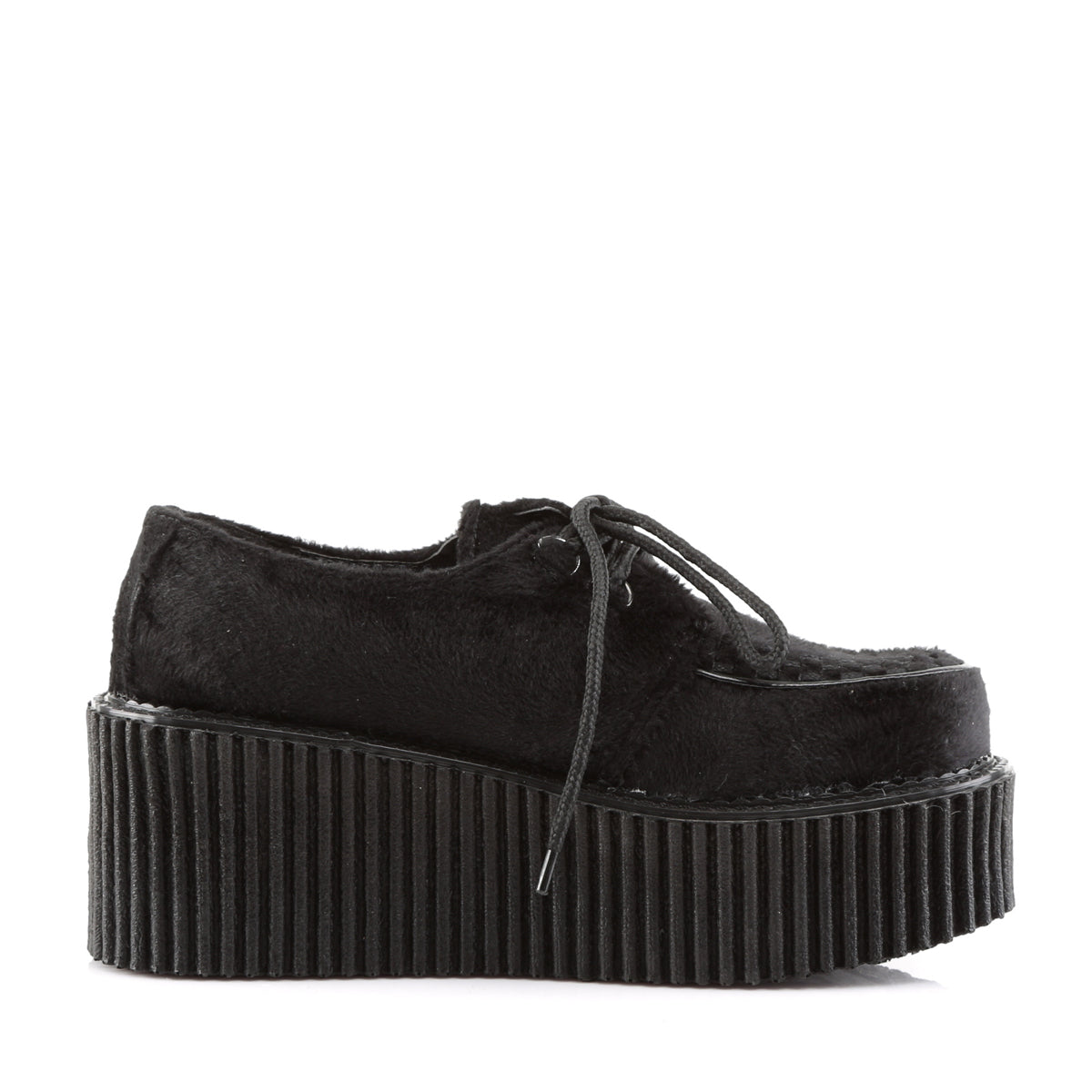 CREEPER-202 3" PF Goth Punk Rockabilly Fur Creeper Shoe