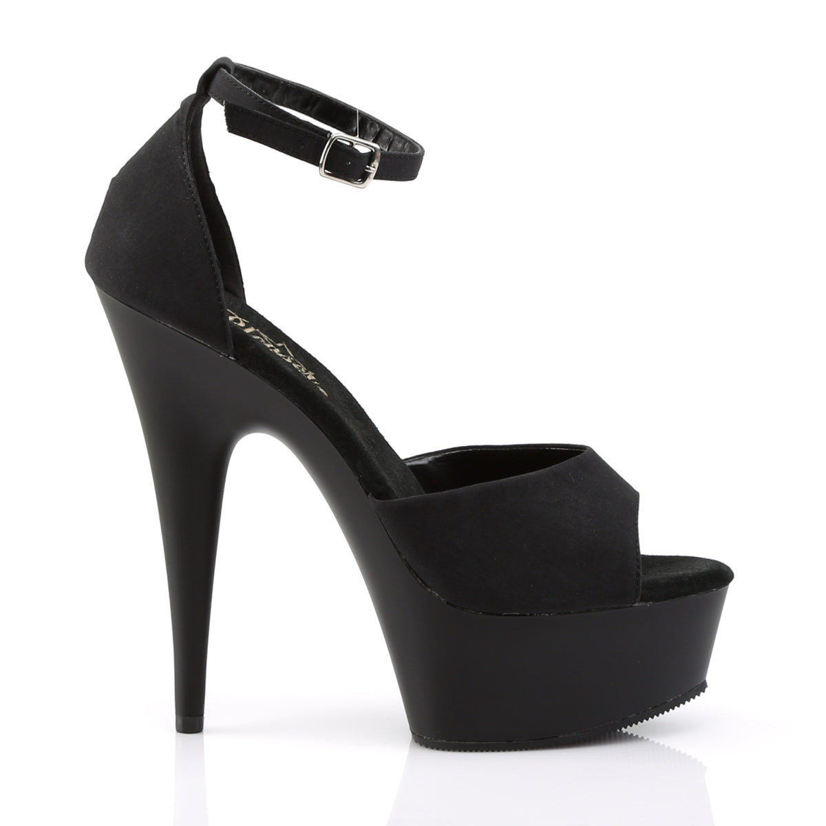 DELIGHT-618PS *6" Heel, 1 3/4" PF Close Back Ankle Strap D' Orsay Sandal