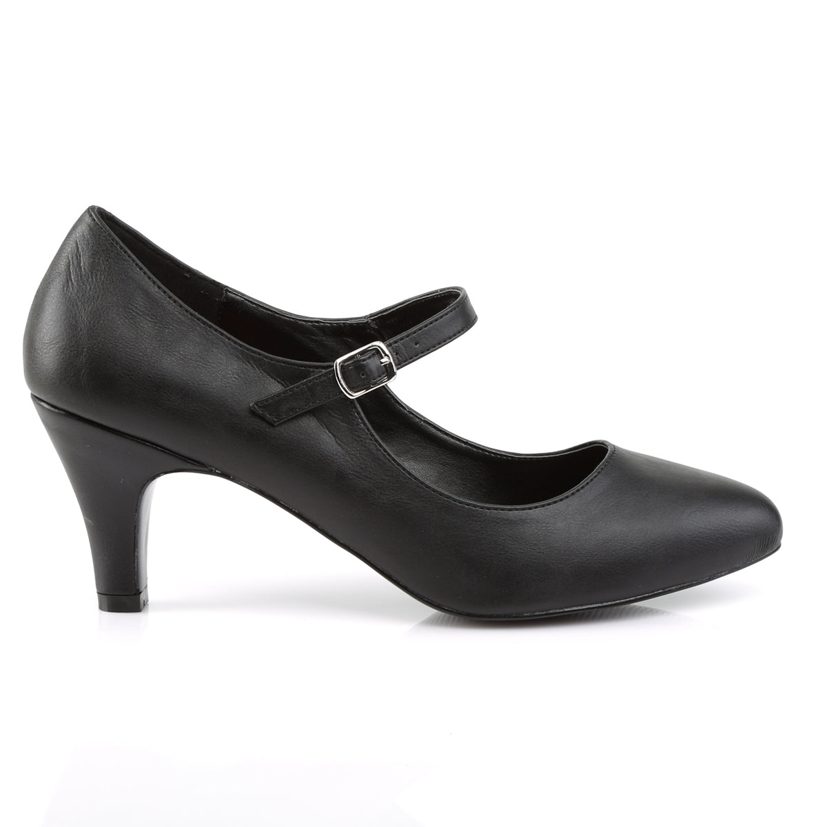 DIVINE-440 3" Block Heel D'orsay Mary Jane Pump