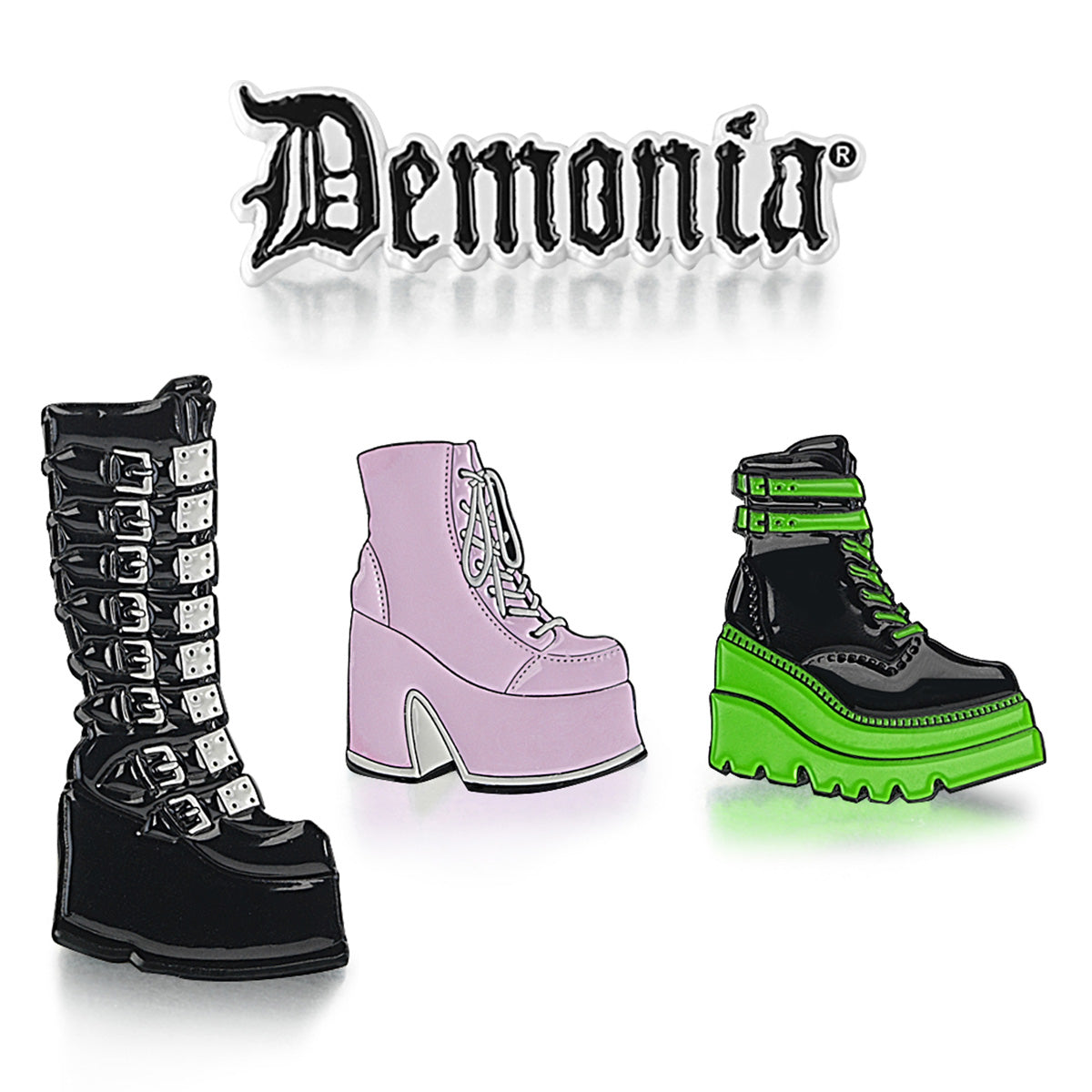EP-MULTI-01 DEMONIA Soft Enamel Pin Combo Set