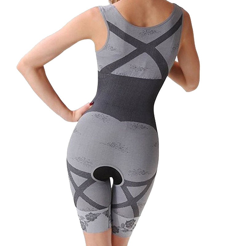 BAMBOO CHARCOAL MAGIC SLIM FULL BODY SHAPER WAIST CINCHER THIGH REDUCER SUIT