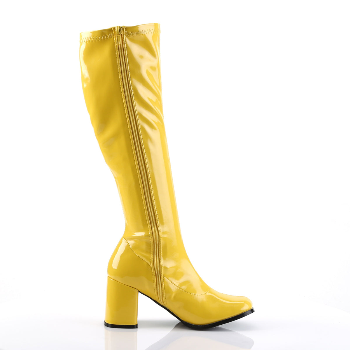 GOGO-300 **3" Block Heel Gogo Boot, Side Zip