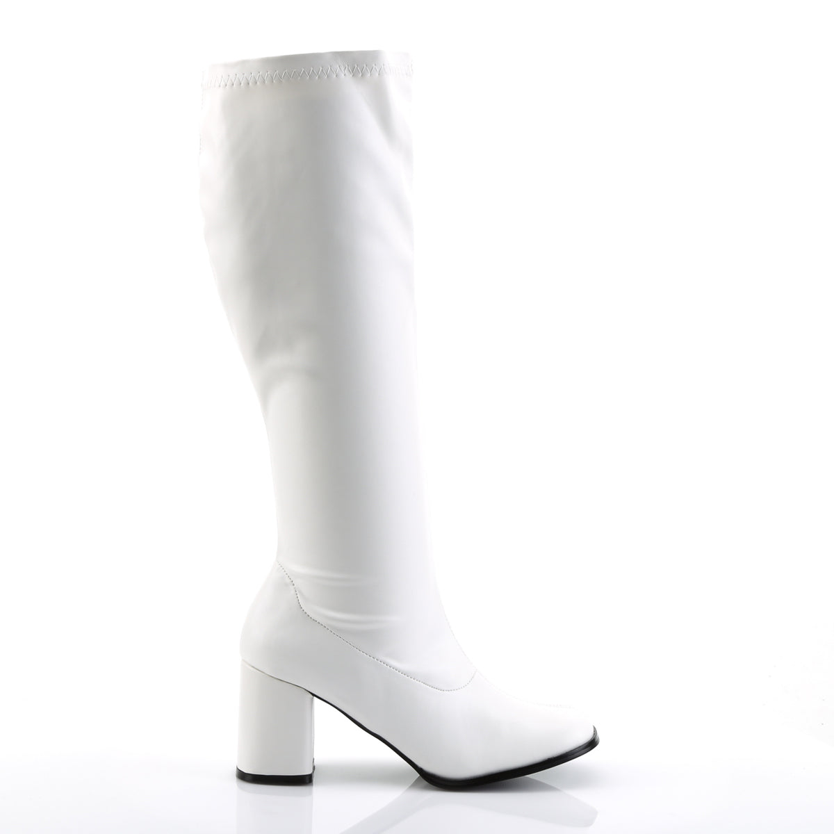 GOGO-300WC 3" Block Heel Wide Width, Plus Size Boot, Side Zip