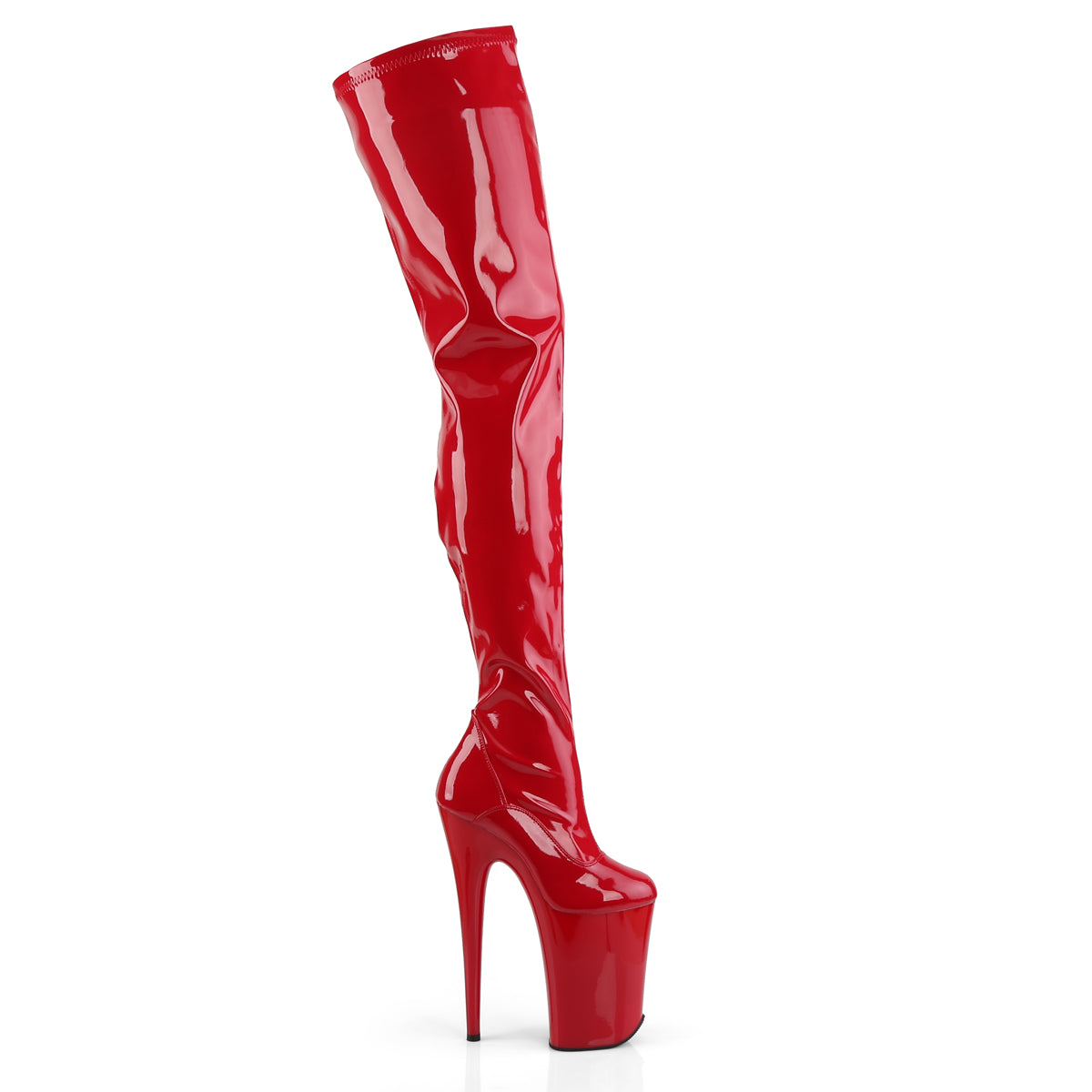 INFINITY-4000 *9" Heel, 5 1/4" PF Stretch Crotch Boot, Side Zip