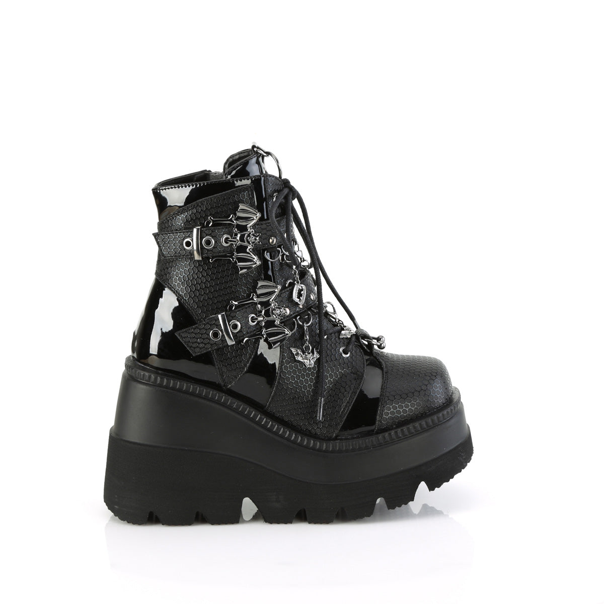 SHAKER-66 4 1/2" Wedge PF Ankle Boot, Side Zip