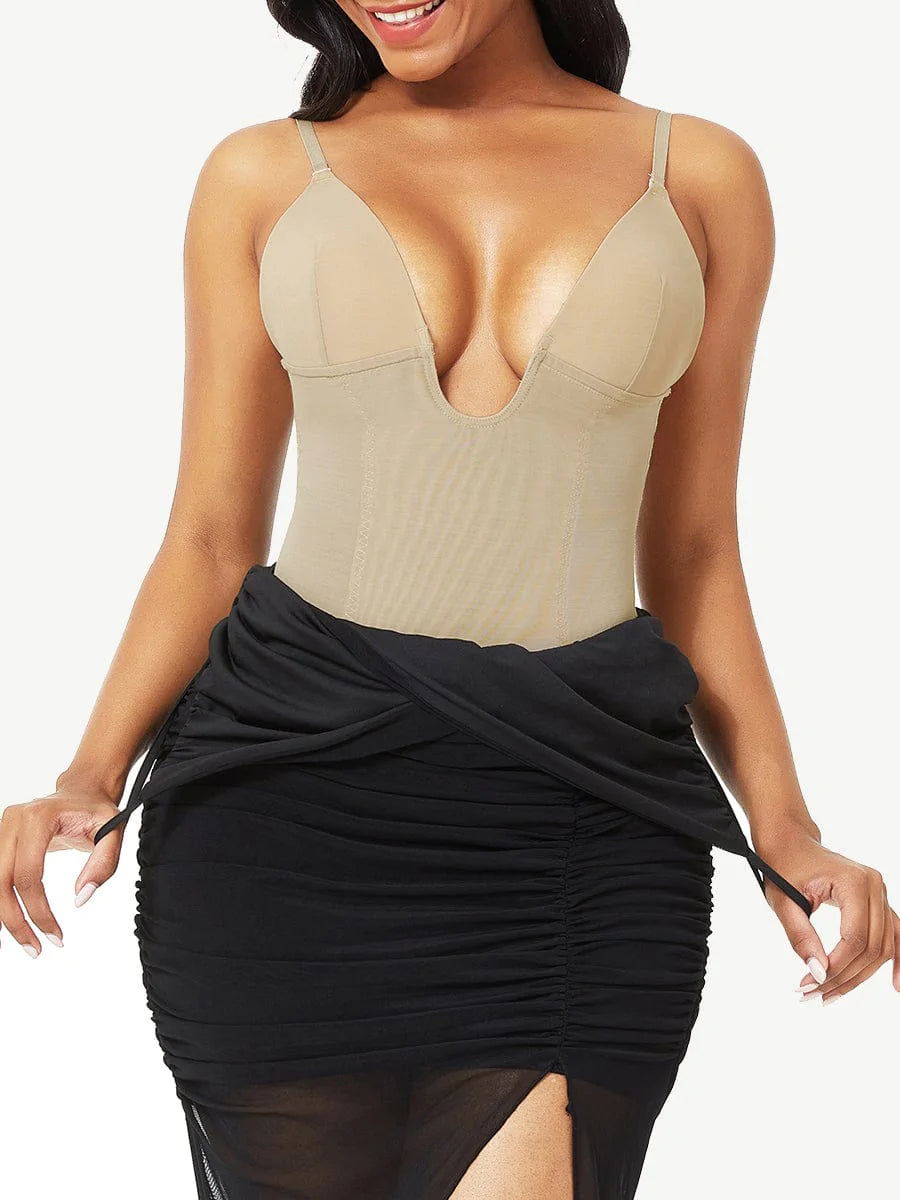Women’s Low-Back Shapewear Backless Strapless Bridal Bodysuit