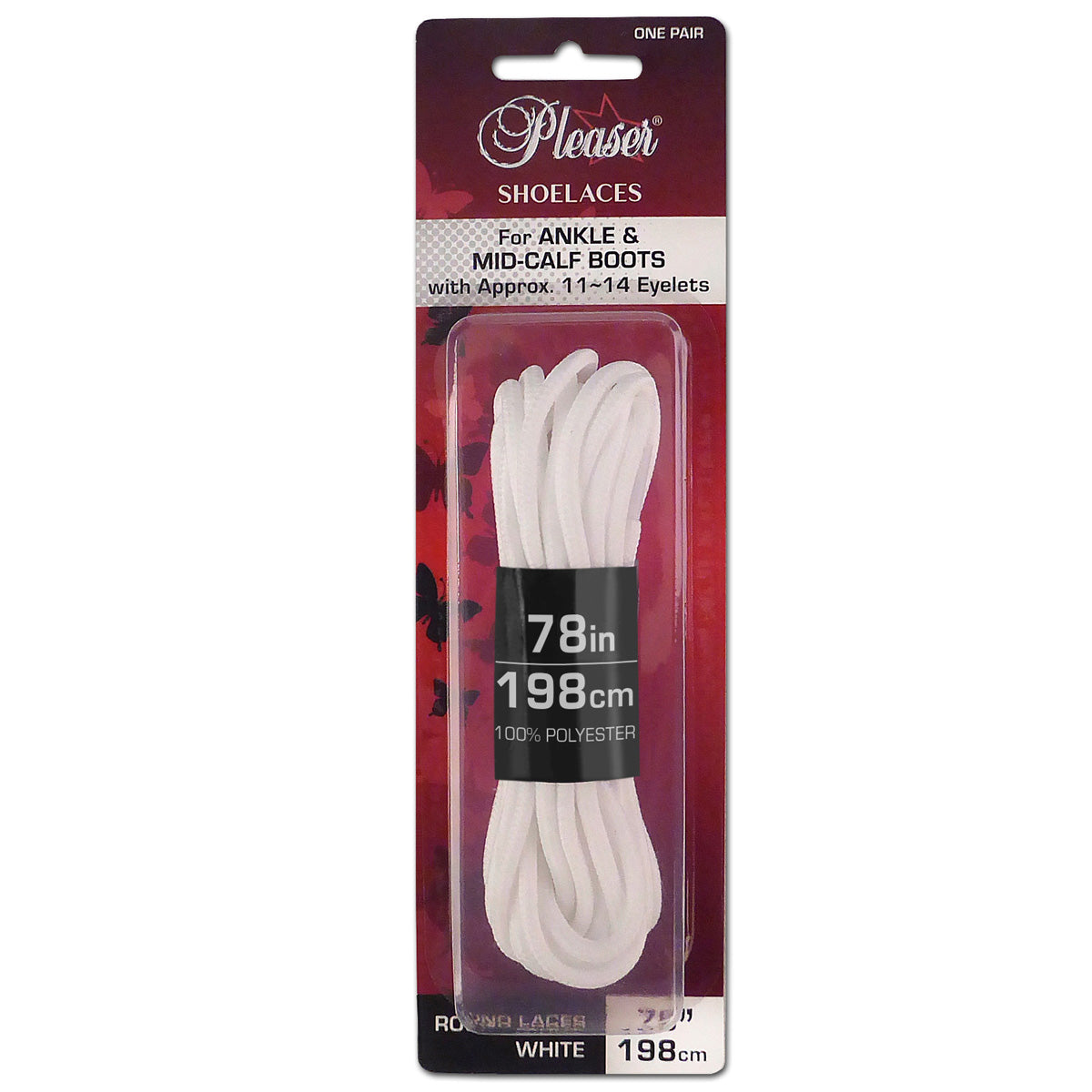 SL-ANKLE-PL PLEASER Ankle Boot Shoe Laces