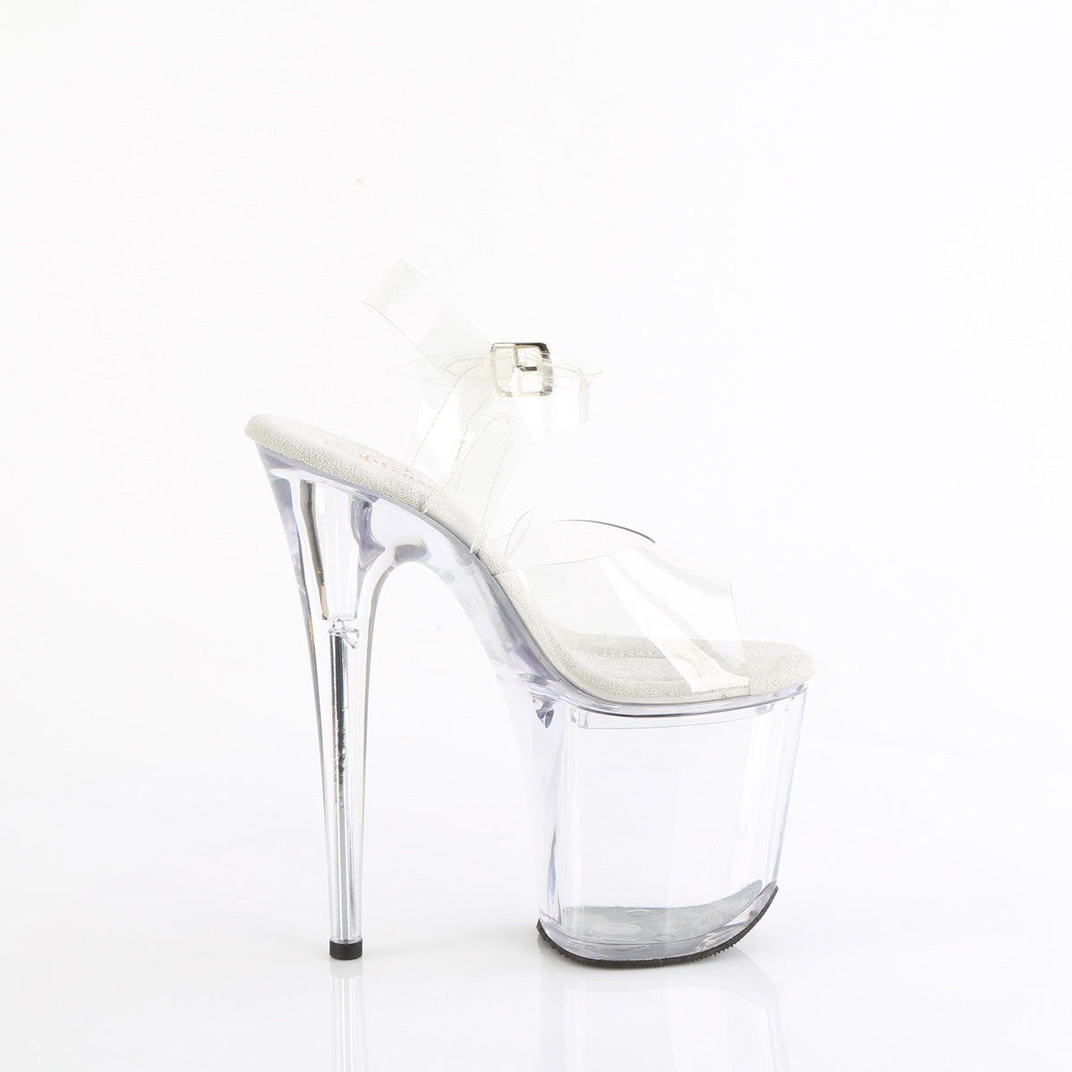 TREASURE-808FLA 8" Heel, 4" PF Ankle Strap Sandal w/Accessible Compartment