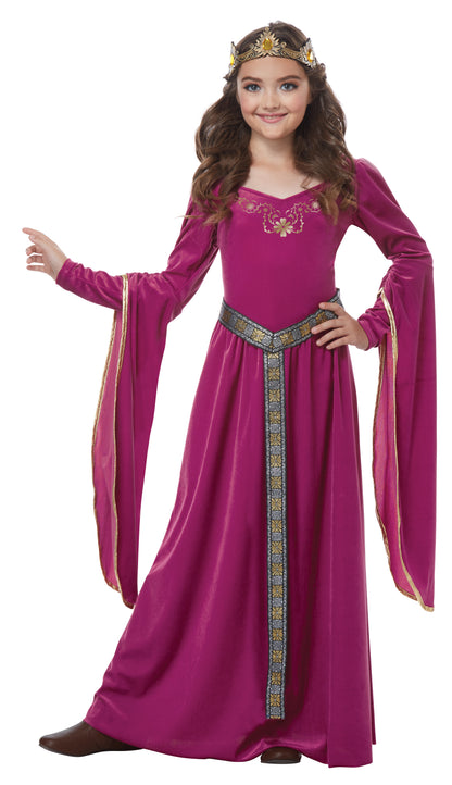 California Costumes Blushing Medieval Princess Child Costume
