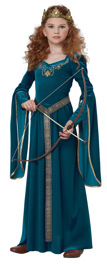 California Costume Royal Blue Medieval Princess Kids Costume