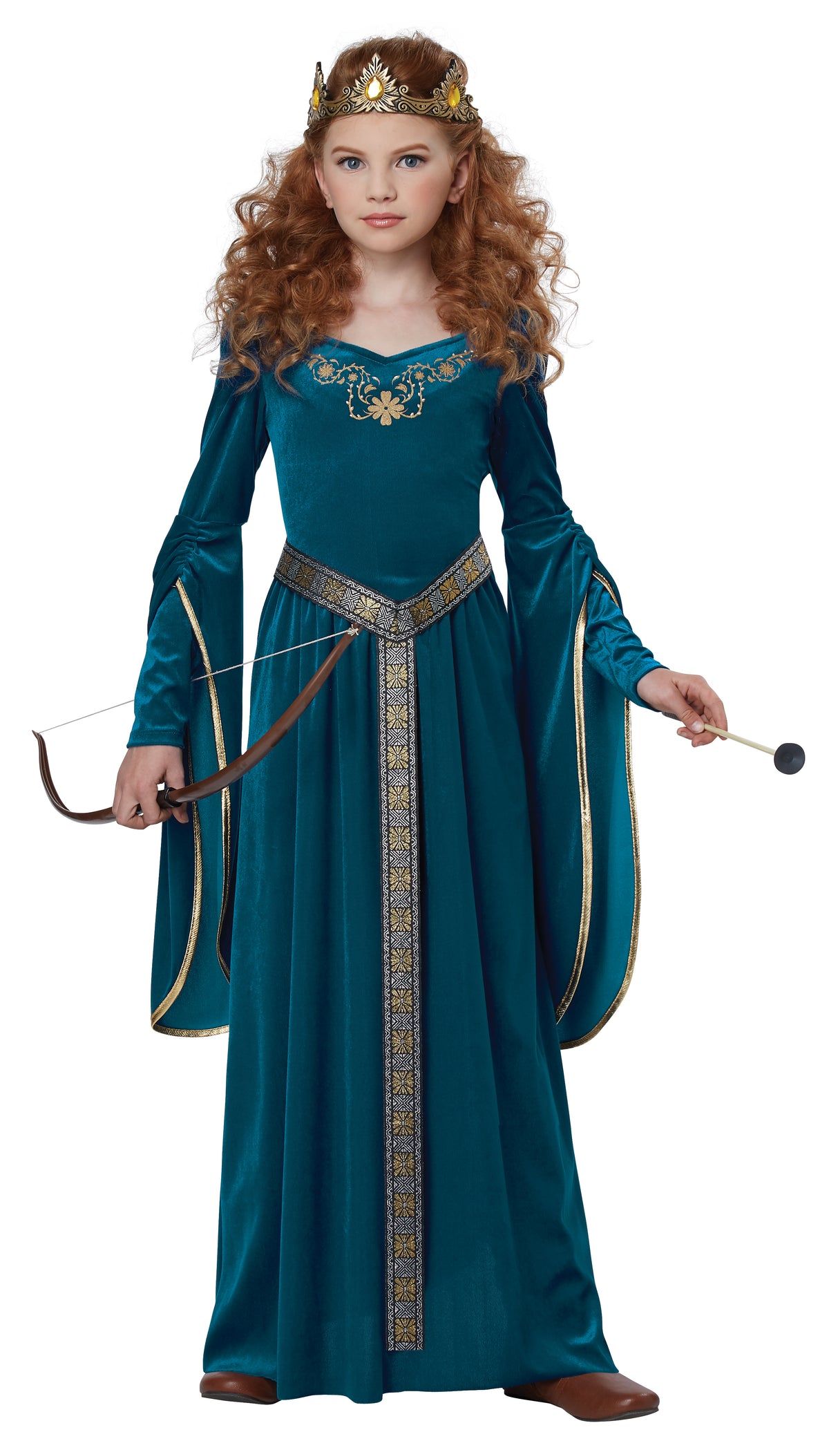 California Costume Royal Blue Medieval Princess Kids Costume