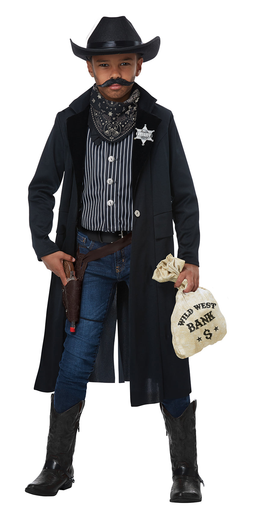 California Costumes Wild West Sheriff - Outlaw - Child
