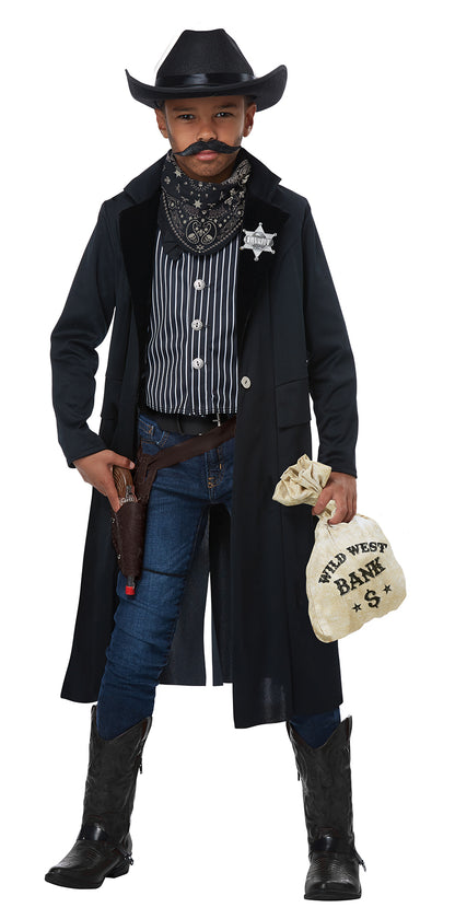 California Costumes Wild West Sheriff - Outlaw - Child