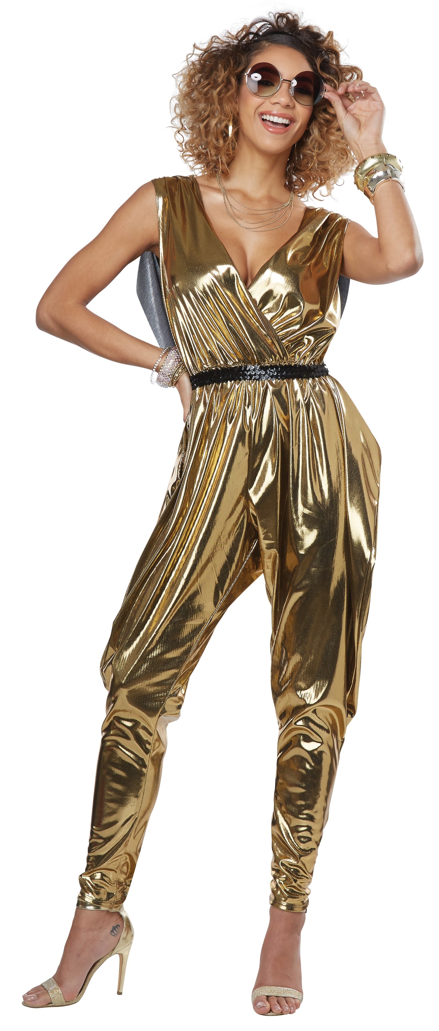 California Costume 70's Glitz N Glamour Costume (Used; No Belt)