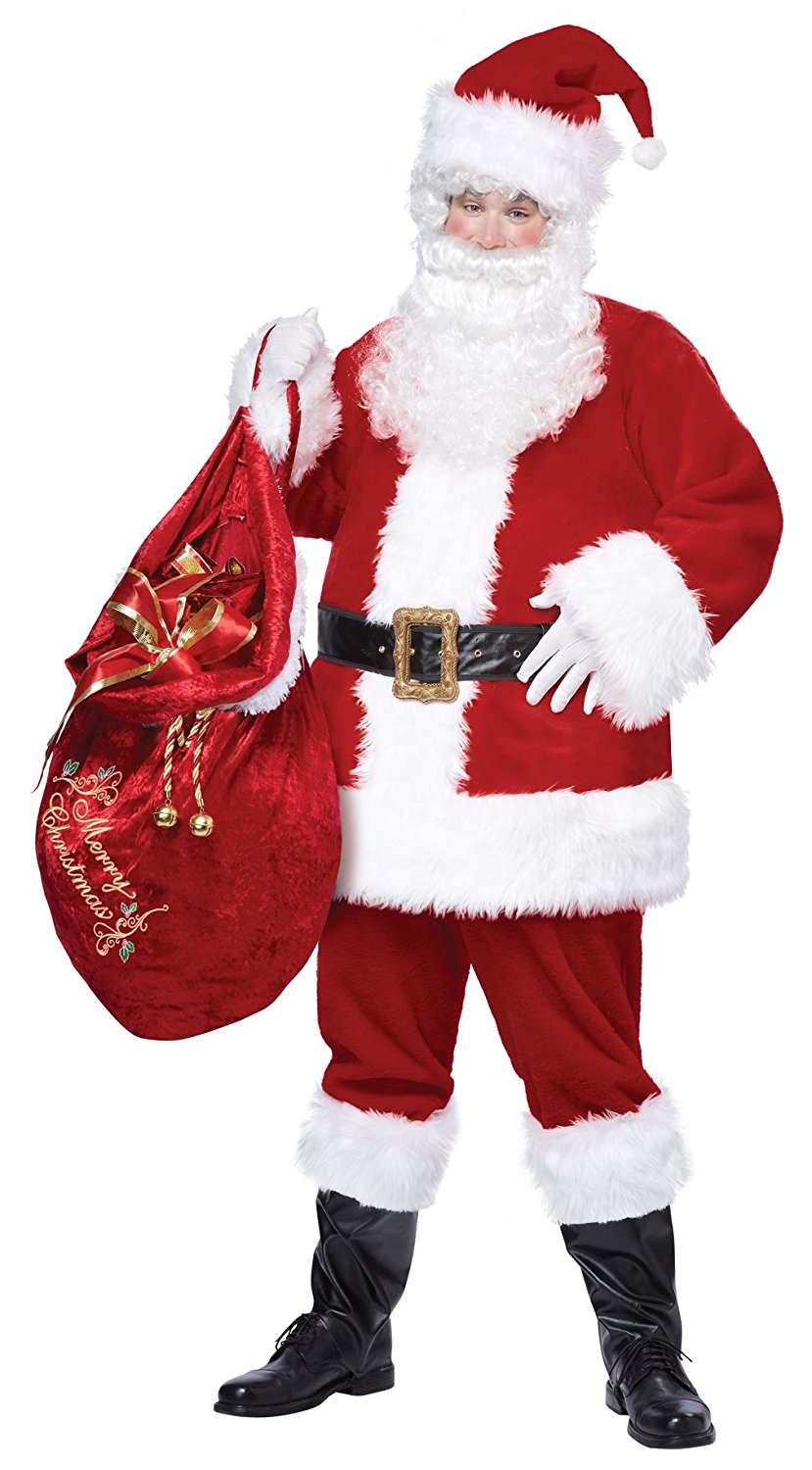 California Costume Deluxe Santa Suit Adult Costume