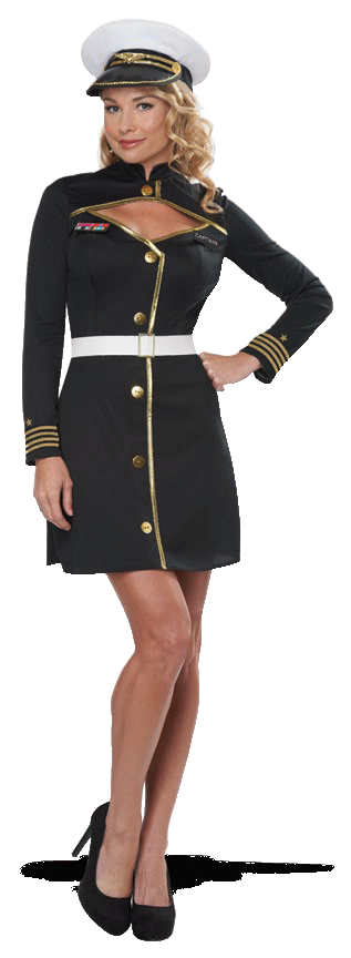 California Costumes Black Navy Captain Adult Costume