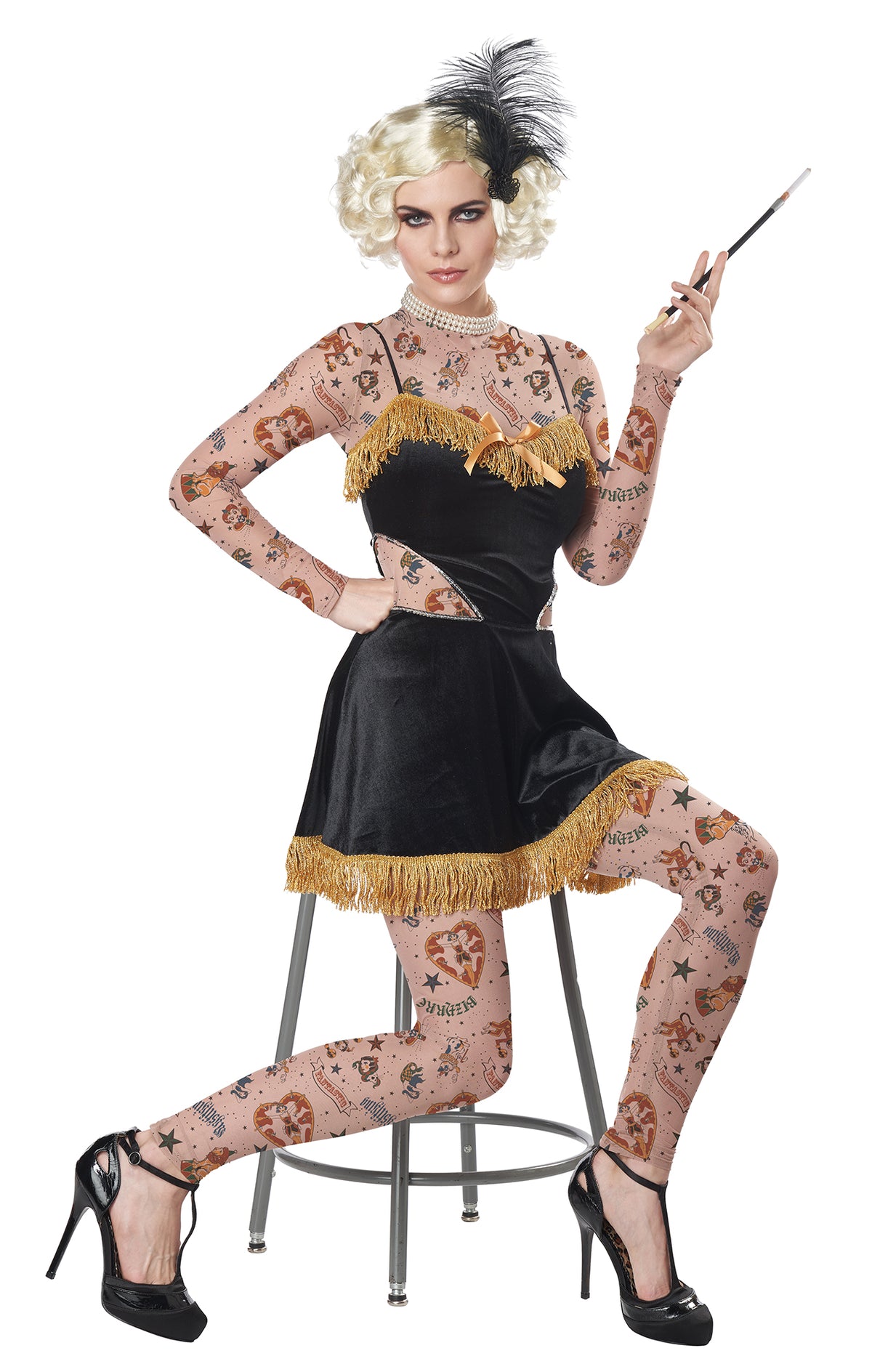 California Costumes The Amazing Tattooed Lady Adult Costume