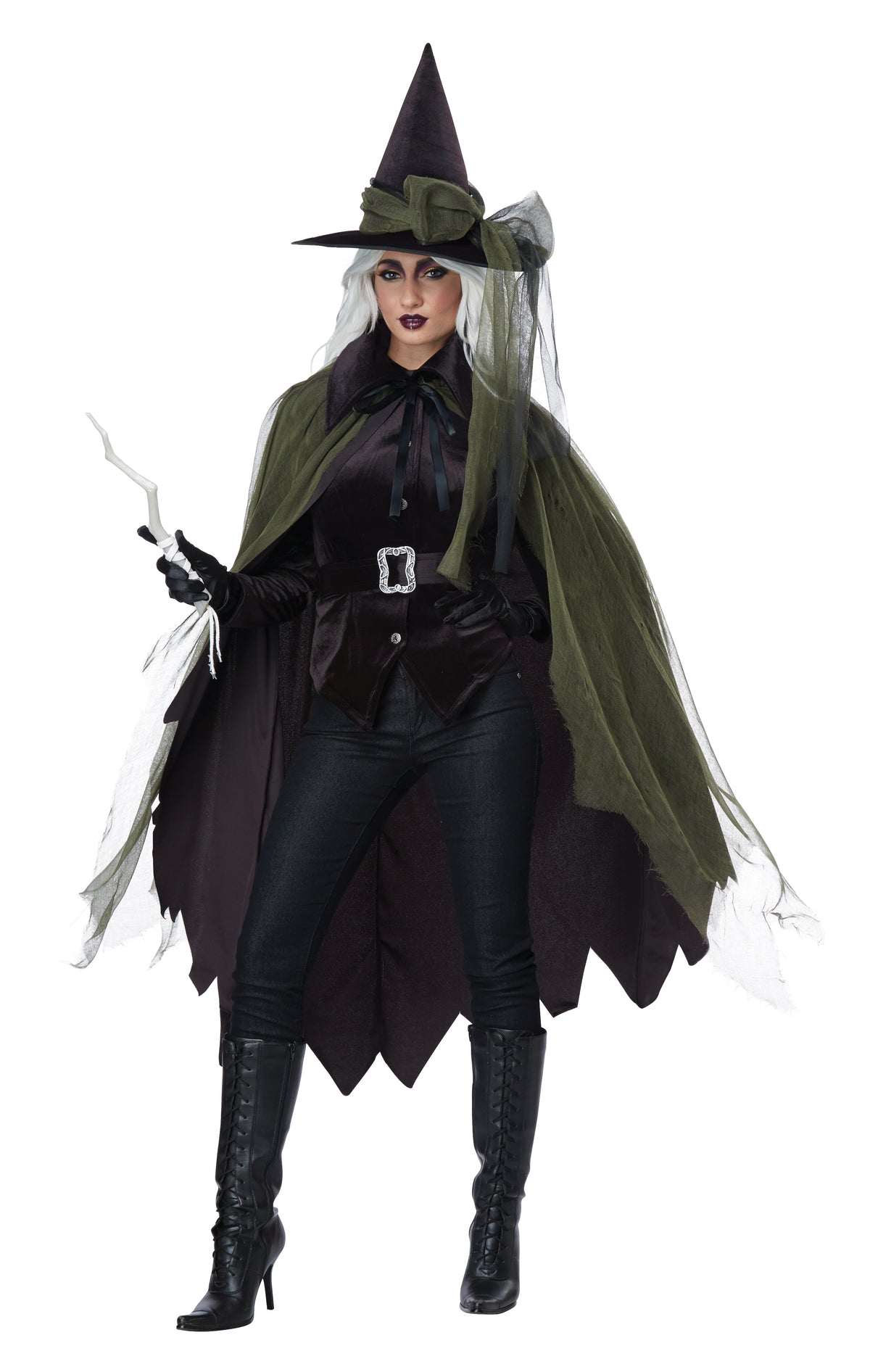 California Costume Gothic Witch Costume used