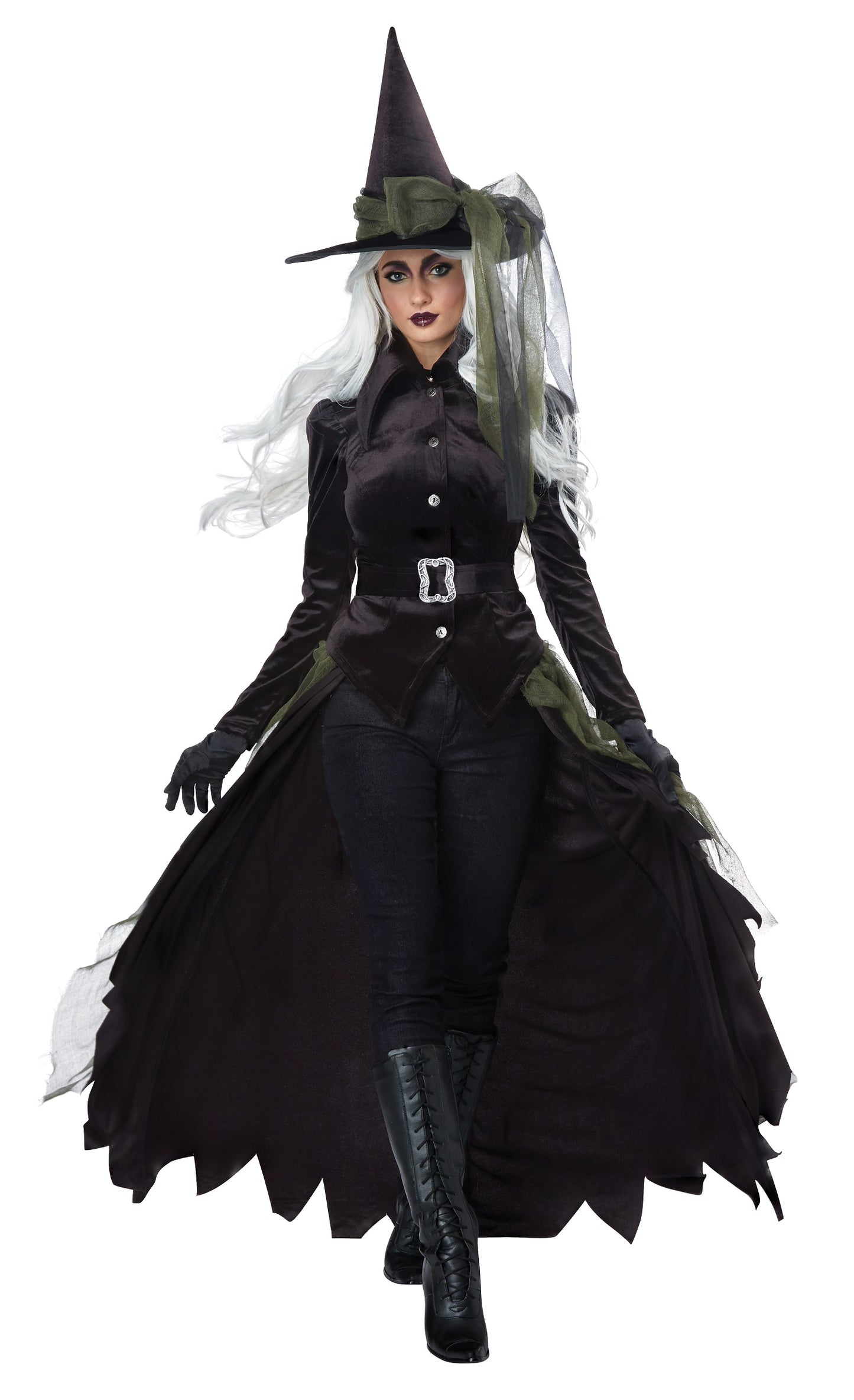 California Costume Gothic Witch Costume used