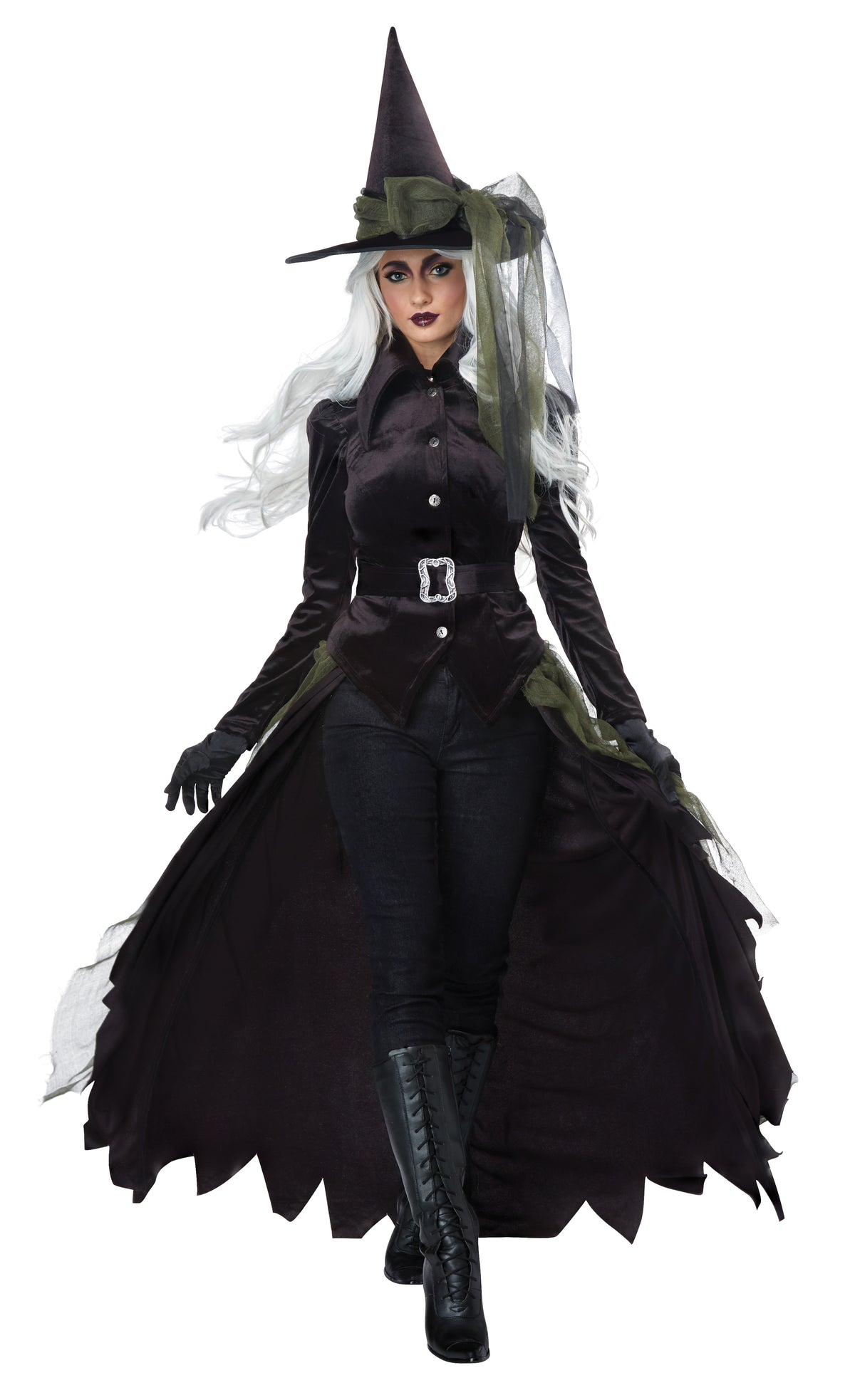 California Costume Gothic Witch Costume used