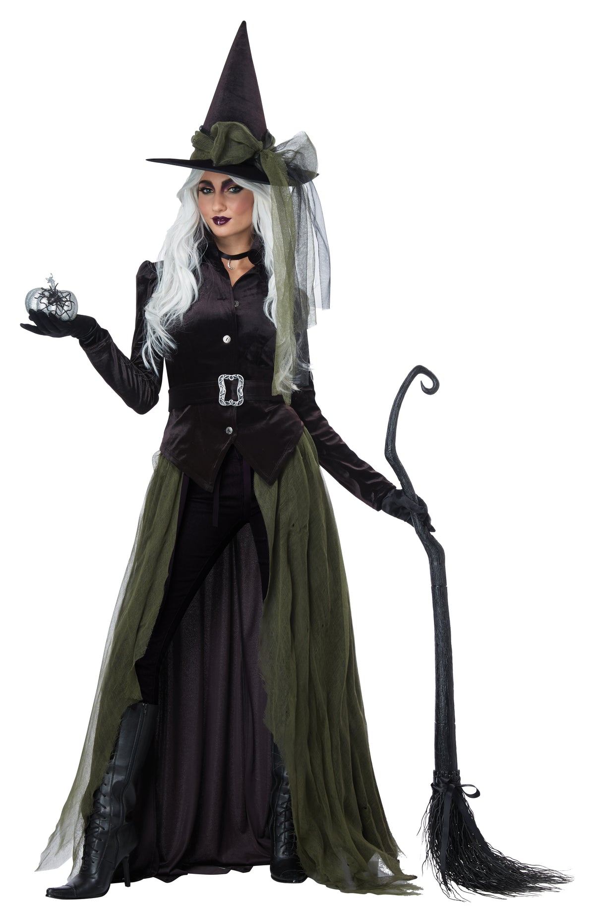 California Costume Gothic Witch Costume used