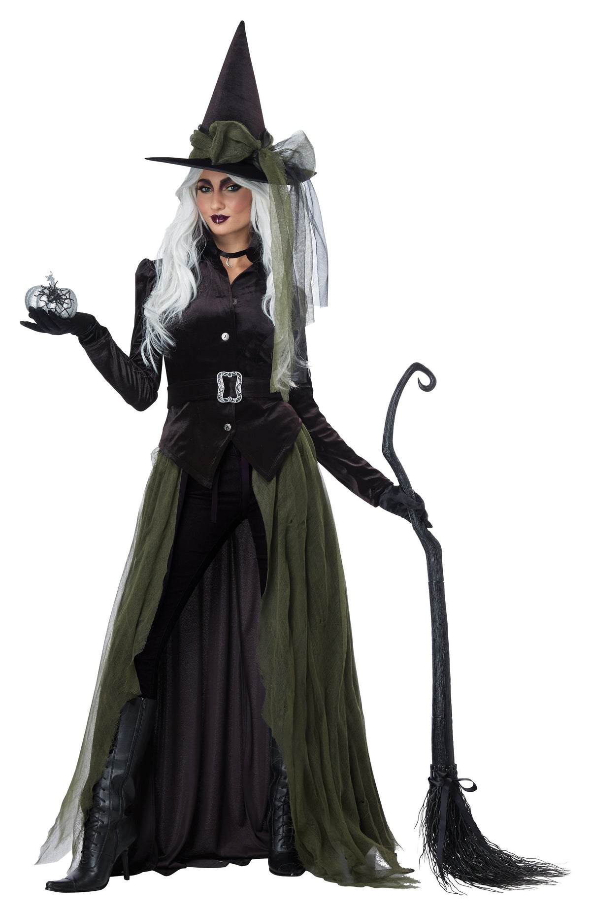 California Costume Gothic Witch Costume used
