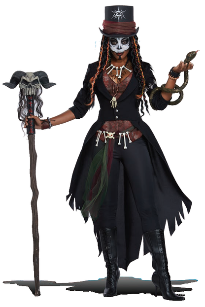 California Costumes Voodoo Magic Plus Costume (Used; cut on sleeve)