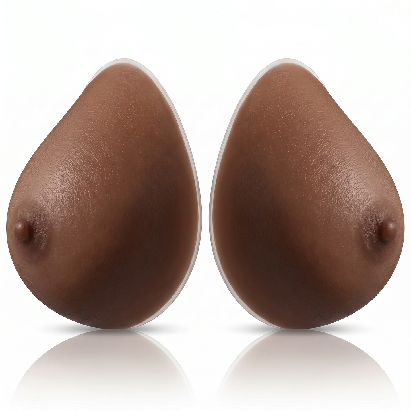 Envy Body Shop Realistic Brown Silicone Breast Forms Prosthetic