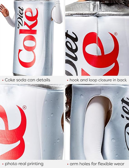 Diet Coke Costume for Adults, Unisex One Size