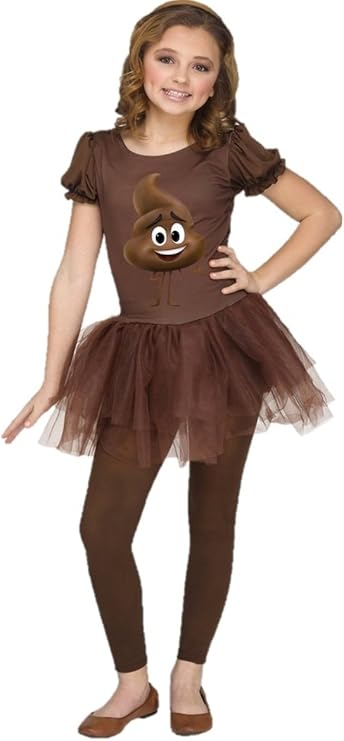 Fun World The Emoji Movie Poop Jr. Girls Costume
