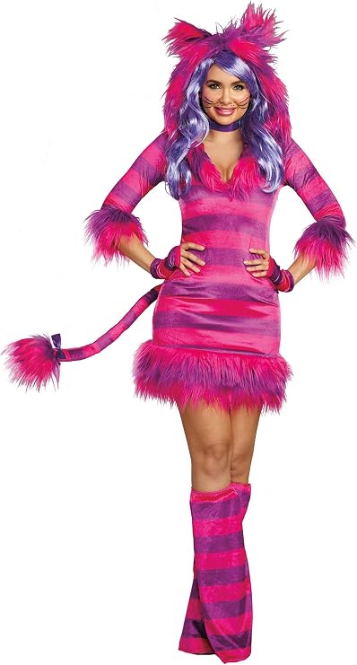 Dreamgirl Women's Colorful Magic Cat Storybook Costume Dress