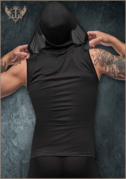 114255 Hoodie Tank - Back View