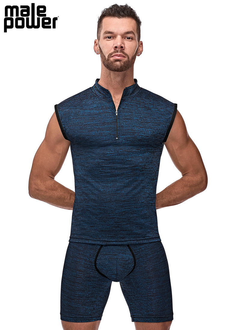 115259 Zipper Muscle Tank