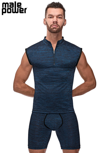 115259 Zipper Muscle Tank
