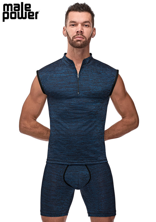 115259 Zipper Muscle Tank