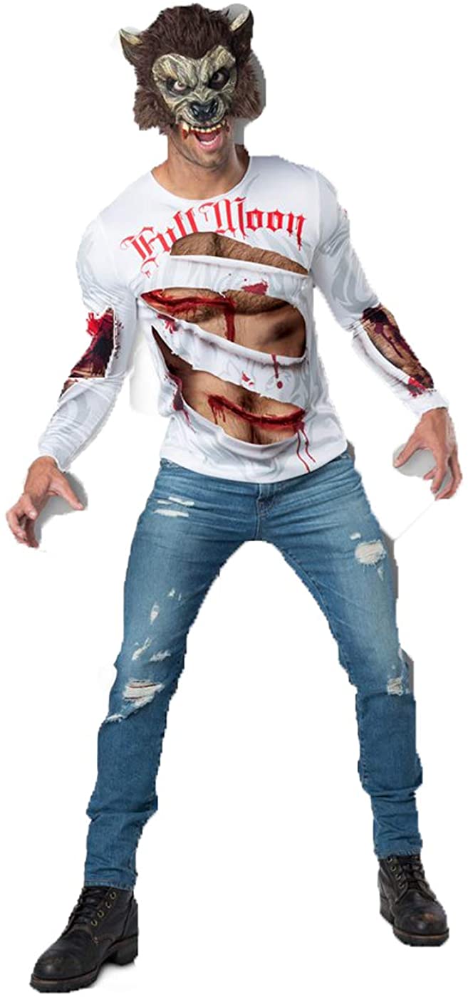 InCharacter Werewolf Shirt and Mask Instant Costume