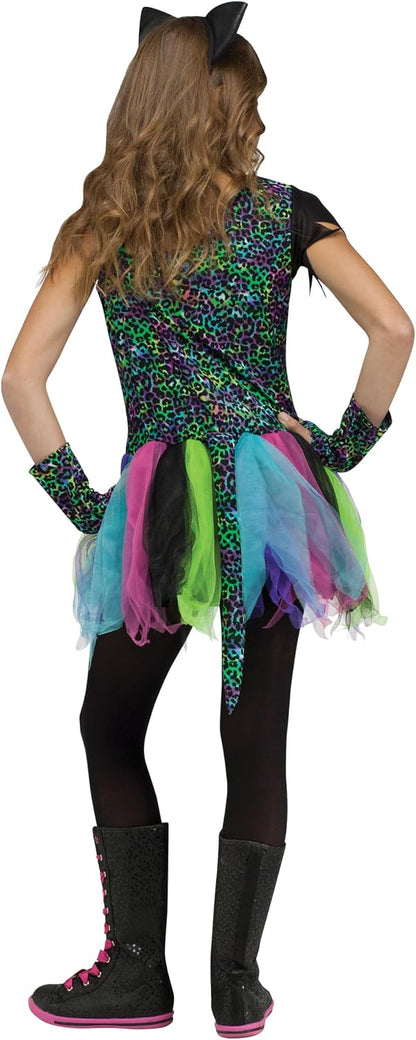 Wild Rainbow Cat Child Costume