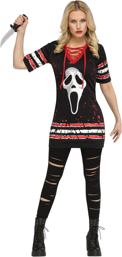 Ghost Face Dress Adult (used; stain)