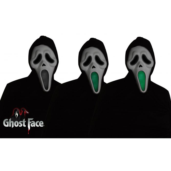Ghost Face Light-Up Mask with Fade In/Out Effects