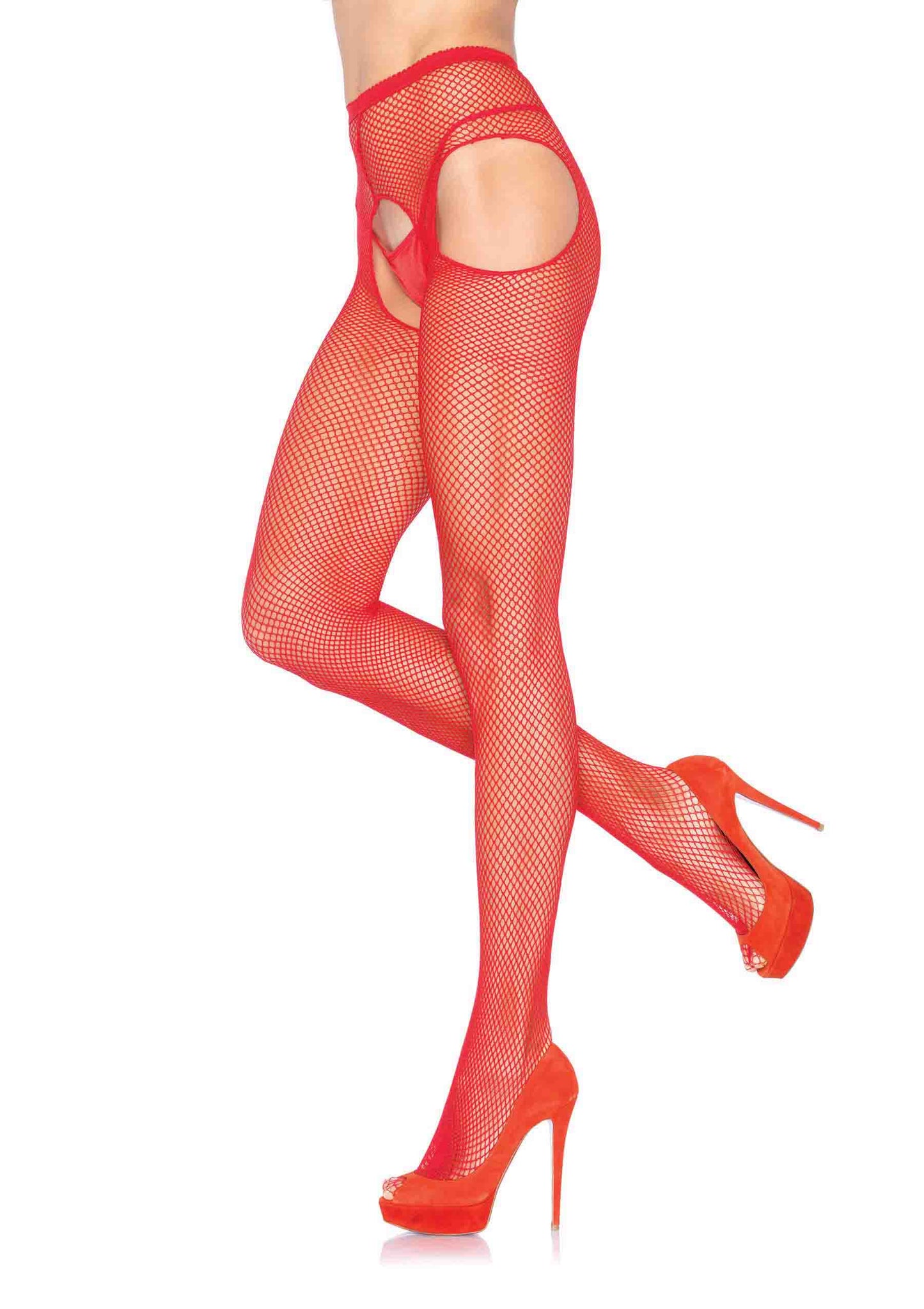 Fishnet Suspander Pantyhose