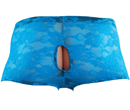 Envy Body Shop Sissy Pouch Lace Double Pleasure Boyshorts Panty Frontless Backless