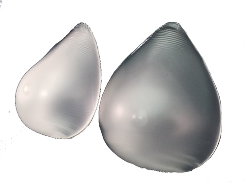 Envy Body Shop Concave Clear Tear Drop Swim Silicone Breast Forms