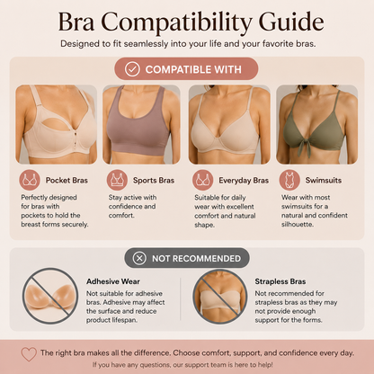 Envy Body Shop Concave Beige Tear Drop Swim Silicone Breast Forms