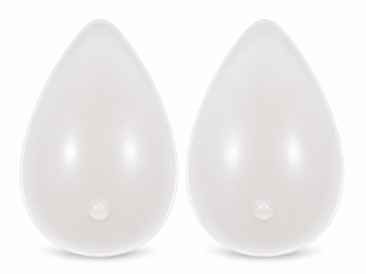 Envy Body Shop Concave Clear Tear Drop Swim Silicone Breast Forms