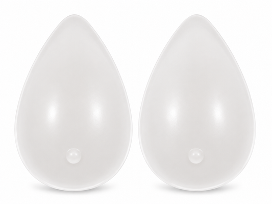Envy Body Shop Concave Clear Tear Drop Swim Silicone Breast Forms
