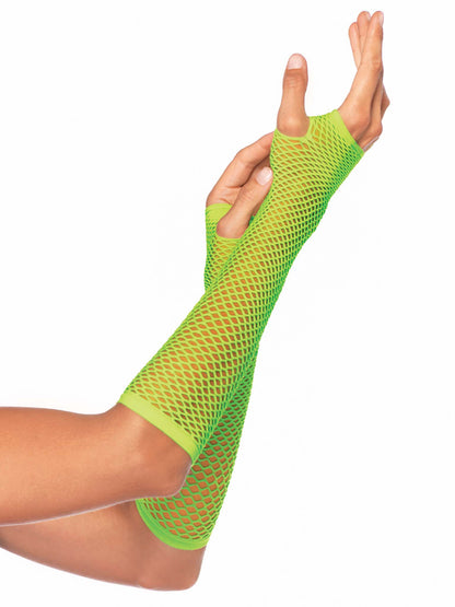 Triangle Net Fingerless Gloves
