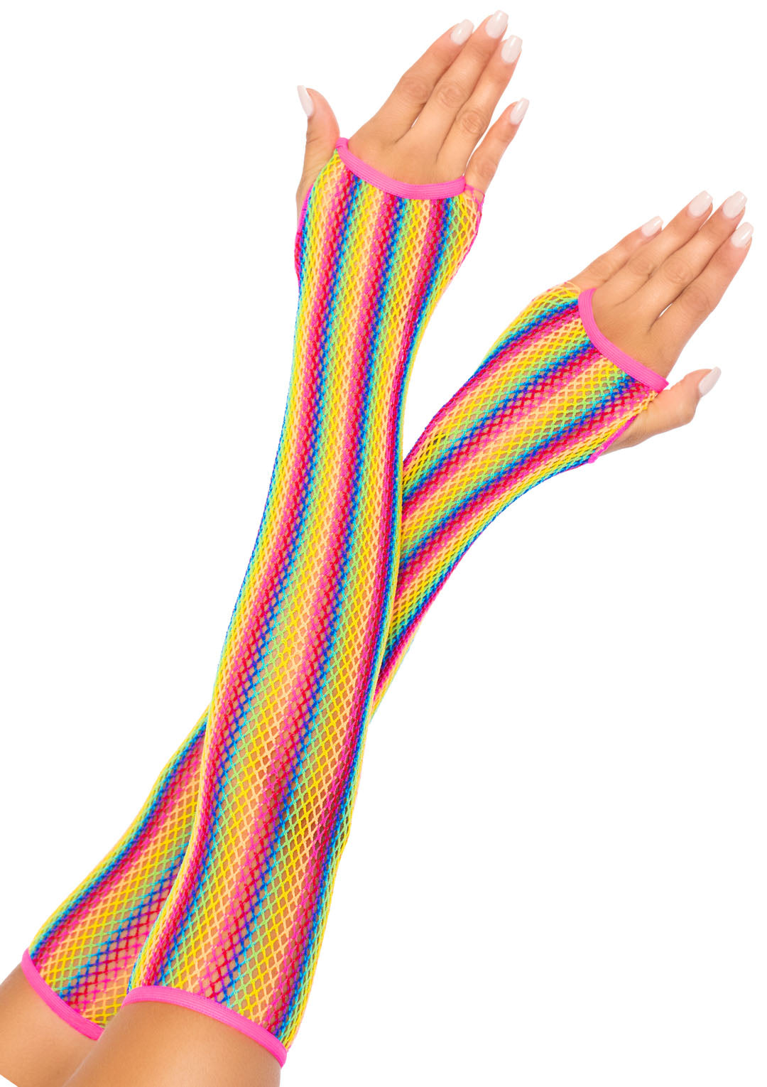 Rainbow Net Arm Warmers