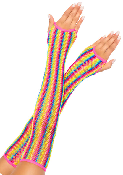 Rainbow Net Arm Warmers
