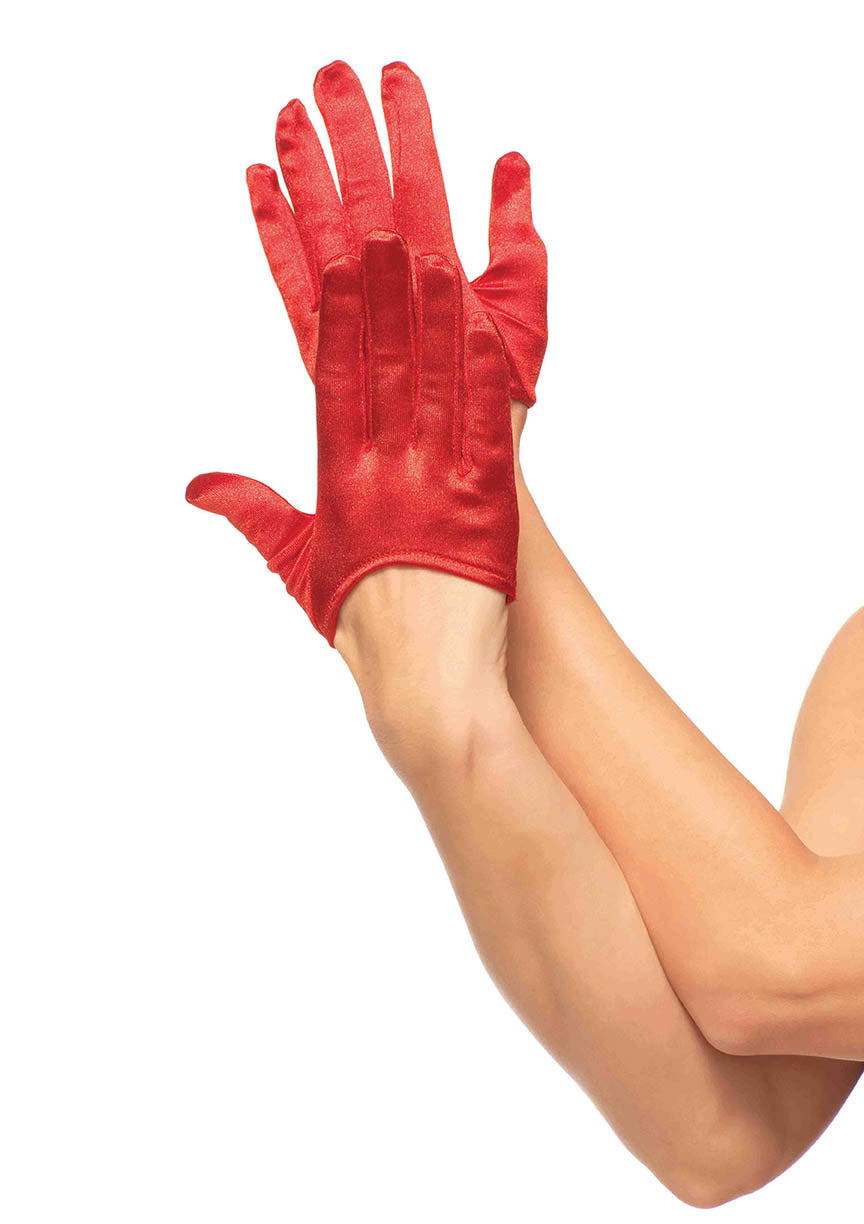 Mini Cropped Satin Gloves