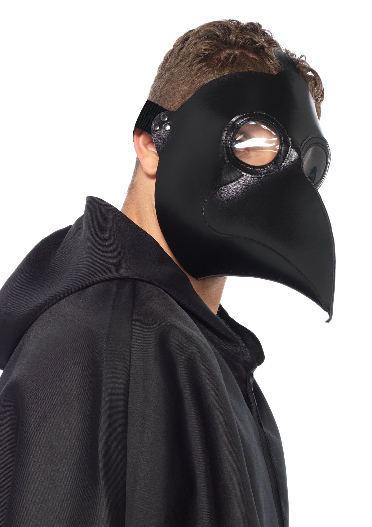 Faux Leather Plague Doc Mask